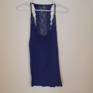 💥3/$10💥 Blue Violet Womens Lace Tank Top